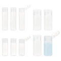 BENECREAT 10Pcs 12ml/18ml/30ml Travel Bottles Plastic Toiletry Bottles Flip Cap Squeeze Sample Bottle Containers for Makeup Lotion Emulsion Foundation Shampoo Packing - size: 0.4 Ounces