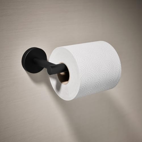 KOHLER K-27292-BL Elate Toilet Paper Holder, Minimalist Design, Premium Durable Metal, Corrosion Resistant, Matte Black - color: Matte Black
