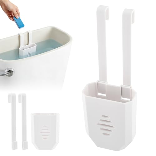 Toilet Tank Cleaning Tablet Holder,Hanging Bowl Cleaning Tablest Bracket,Keeping Tablets from Blocking Hole in Tank,Easy to Install,Fits Most Standard Toilet Tablets Tanks(1pc) - color: 1pc