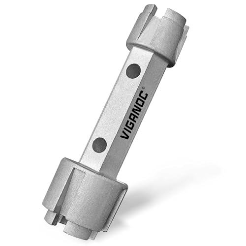Tub Drain Remover Wrench, Tub Dual Ended Drain Wrench for Bath Drains, Shower Drain Heavy Duty Aluminum