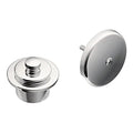 Moen Chrome Push-N-Lock Metal Tub and Shower Drain Kit and Overflow Cover with 1-1/2 Inch Threads, T90331 - color: Chrome, size: 1.5 Inches (Pack of 1)