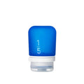 humangear GoToob+ (Small) | Refillable Silicone Travel Bottle | Locking Lid | Food-Safe Material | Dark Blue, Small (1.7 fl.oz; 53ml) - color: Dark Blue, size: 1.7 Ounces