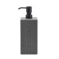 Rectangular Resin Dispenser Premium Bathroom Shampoo Conditioner Body Wash Bottle Modern Refillable Pump Design - color: Gray