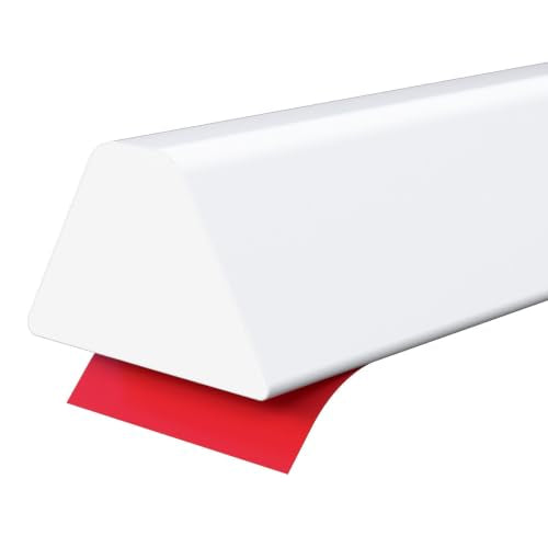 39 Inch Collapsible Shower Water Dam, Shower Threshold Water Dam Shower Barrier, Dry and Wet Separation Door Dam Water Stopper Kitchen Shower Threshold Silicon Water Blocker(Mini Trapezoid) | Flexible silicone water barrier for showers, sinks, and counter