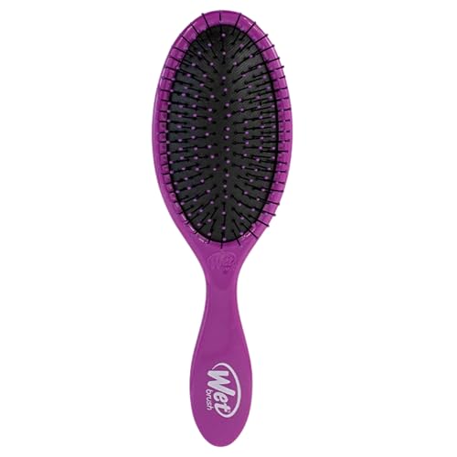 Wet Brush Original Detangling Hair Brush, Purple, Ultra-Soft IntelliFlex Bristles, Detangler Hairbrush Glides Through Tangles With Ease For All Hair Types, For Women, Men, Wet & Dry Hair - color: Purple, size: 1 Count (Pack of 1)