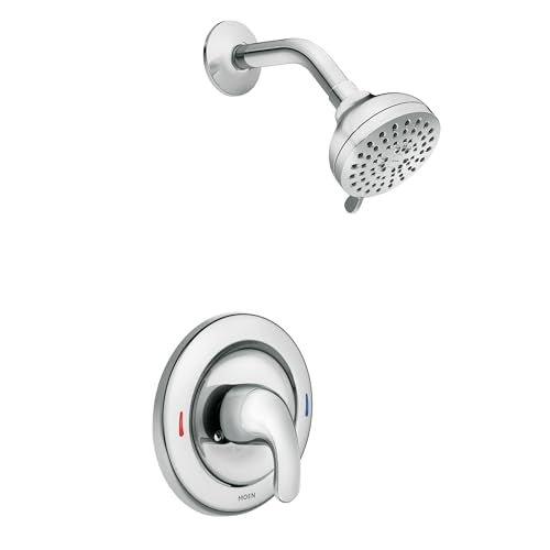 Moen Adler Chrome One-Handle Tub & Shower Faucet Multi-Function Showerhead, 82604 - color: Chrome
