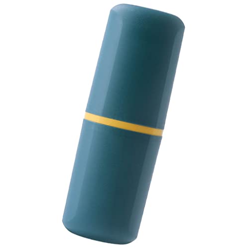 1 Pcs Travel Toothbrush Holder Plastic Toothbrush Travel Case Portable Toothbrush Holder for Travel Normal Toothbrush Electric Toothbrush Container for Traveling Business Camping Daily Uses - color: Dark Green