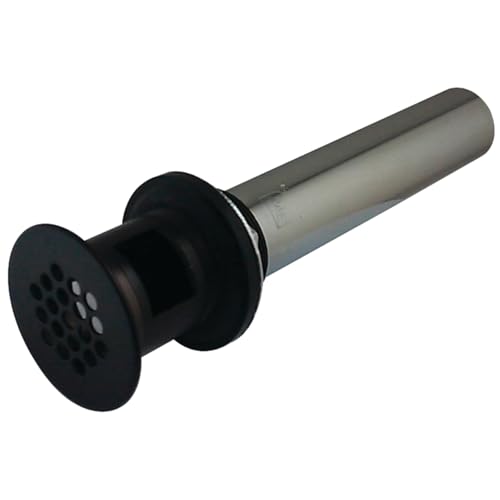 Elements of Design Kingston Brass KB5005 Fauceture Grid Drain with Overflow Hole, 1-1/4 inch by 6-inch, 17 gauge, 1.25, Oil Rubbed Bronze - color: Oil Rubbed Bronze