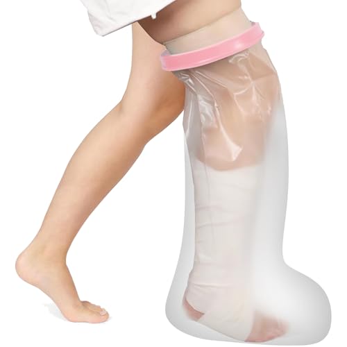 Waterproof Cast Covers for Shower Leg, Adult Cast Bag Cover Protector, Showering/Swimming/Bath Boots for Foot after Surgery, Broken Ankle Wound Recovery Supplies/Accessories, Boot, Sleeve, Pink - color: Leg, style: Reinforced Pink