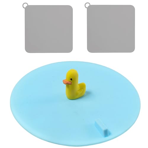 MAOYONG Bathroom Tub Drain Stopper and Cover Set for Bathtub Shower Overflow Plug Sink Maintenance Laundry Tub Floor and Bathroom Drain Cover 3PCS - color: Blue
