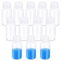 12 Pack 2oz Plastic Bottles with Lids - Wide Mouth BPA-Free Leak-Proof Sample Containers for Lab Reagents, Pills, Cosmetics, Travel Toiletries & Essential Oils Storage (Transparent, 2OZ/60ML) - size: 60ML