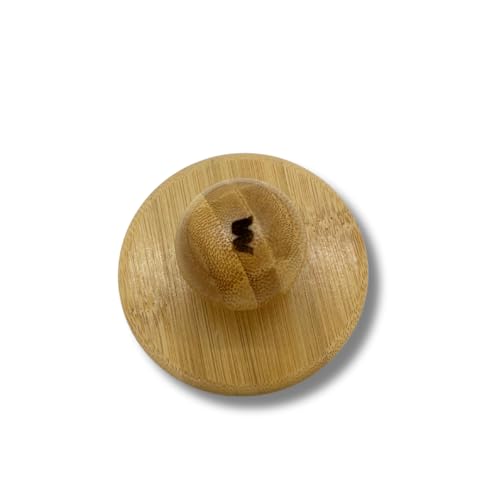 MASAMI Jinia Scalp Scrubber, Bamboo Shampoo Exfoliating Brush | Head Exfoliator, Silicone Bristles, Promotes Healthy Blood Flow, Dandruff Removal