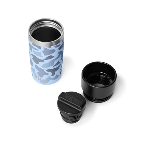 YETI Rambler 12 oz Travel Bottle, Stainless Steel, Vacuum Insulated with Leakproof Commuter Cap, Blue Camo - color: Blue Camo, size: 12 Ounces