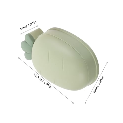 Ipetboom Double Layer Soap Holder with Drainage Leakproof Portable Soap Case with Lid for Bathroom and Travel 4pcs Set (red Green)