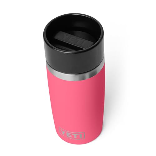 YETI Rambler 12 oz Travel Bottle, Stainless Steel, Vacuum Insulated with Leakproof Commuter Cap, Tropical Pink - color: Tropical Pink, size: 12 Ounces