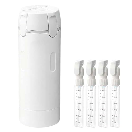4 in 1 travel Dispenser Bottle for Toiletries, 4 Pack 30ML/60ML Portable Travel Size Toiletries with Scale and Label, Portable Containers for Shampoo Lotion Conditioner Cream (WHITE, 30ML) - color: White, size: 30ML