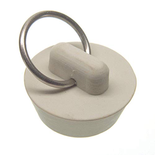 Danco 1” Rubber Drain Stopper with Pull Ring, Off-White, (35974B) - size: 1-Inch - 1 per Bag