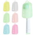Lapfoon 6 Packs Silicone Toothbrush Covers, Tooth Brush Cover Cap for Electric & Manual Toothbrushes, Toothbrush Travel Essentials - color: Green