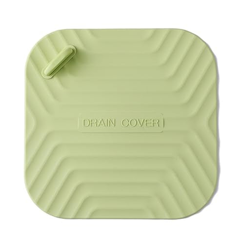Silicone Bathtub and Sink Stopper - Bathroom Drain Plug for Kitchen, Laundry and Shower Sinks - Light Green - color: Light Green