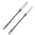 2-Pack Toe Cleaning Brush with Long Handle – Foot Scrubber & Exfoliating Anti-Itch Brush for Seniors, Pregnant Women, Men & Women (Grey)