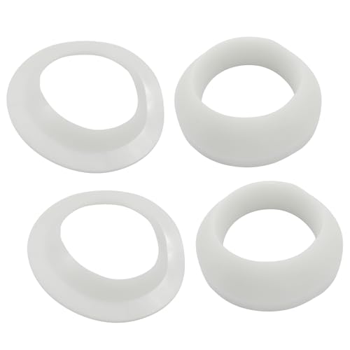 Hordion 4 Sets Basin Drain Gasket, Drainage Seal Bathroom Sink Drain Plug Rubber Washer Overflow Stopper Replacement Parts for Kitchen Bathtub Toilet - color: 4 Sets
