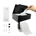 Toilet Paper Holder with Shelf, Toilet Paper and Wipes Holder, Wipes Dispenser and Storage, Stainless Steel Wall Mount Toilet Paper and Flushable Wipes Storage