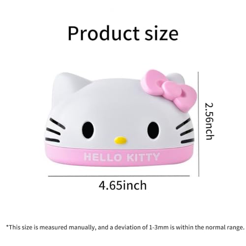 for Kitty Cute Soap Case Holder Container with Lid - Cute Soap Dish for Bathroom Accessories (White kt) - color: White Kt