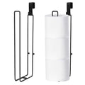 Black Toilet Paper Holder, Over The Tank Toilet Paper Roll Holder Wall Mount, Matte Black Camper Accessories Tissue Holder with Storage Extra 6 Roll Tissue, Small Bathroom Essential for New Home, 2Pcs - color: Black, 2pcs, 12.99in