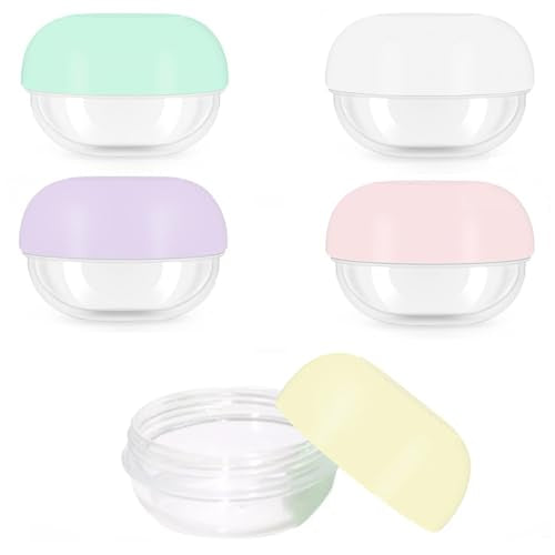 5 Pcs Travel Containers - Makeup Travel Containers(10ml) Convenient Jars for Creams, Leak-proof Accessories with Lid for Cosmetic Makeup Face Body Hand Cream - size: 5 Pcs 10ml