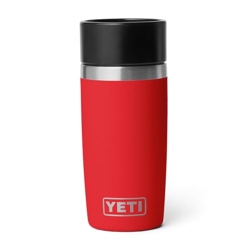 YETI Rambler 12 oz Travel Bottle, Stainless Steel, Vacuum Insulated with Leakproof Commuter Cap, Rescue Red - color: Rescue Red, size: 12 Ounces