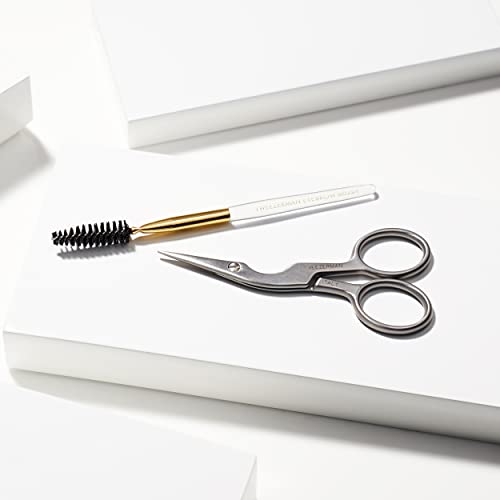 Tweezerman Eyebrow Shaping Scissors & Brush Stainless Steel - color: Stainless Steel