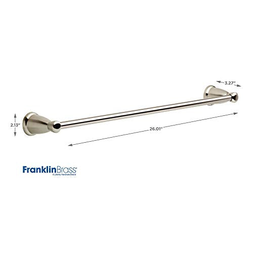 Franklin Brass 3-Piece Satin Nickel Bathroom Set Towel Rack, Ring, Toilet Paper Holder| Kinla Bath Accessories - color: Satin Nickel, style: 3-Piece Bath Accessory Set