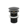Matte Black Freestanding Bathtub Drain Stopper, Suitable for Most Bathtubs, Compatible with Drain Rough-in Kit - color: Matte Black
