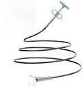 Upgrade Drain Snake for Hair Clogs, 76'' Four claw grabber pickup tool for Litter Pick, Home Sink, Drains, Toilet, Snake Drain Hair Remover - style: T-76 IN