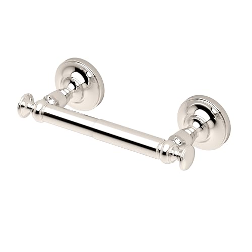 Gatco 4123B Tavern Toilet Paper Holder, Wall Mount Modern Roll Holder, for Bathroom, Polished Nickel - color: Polished Nickel, style: Double