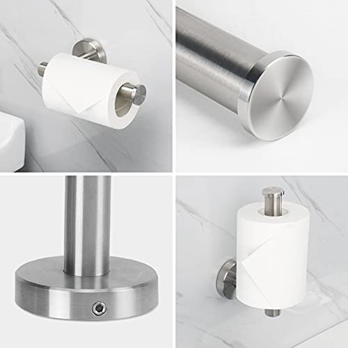 NearMoon Bathroom Hardware Set SUS 304 Thicken Stainless Steel-Towel Bar Set Include 16" Towel Rod, Toilet Paper Holder, Multifunctional Hooks Bathroom Accessories (Brushed Nickel, 5 Pcs) - color: Brushed Nickel