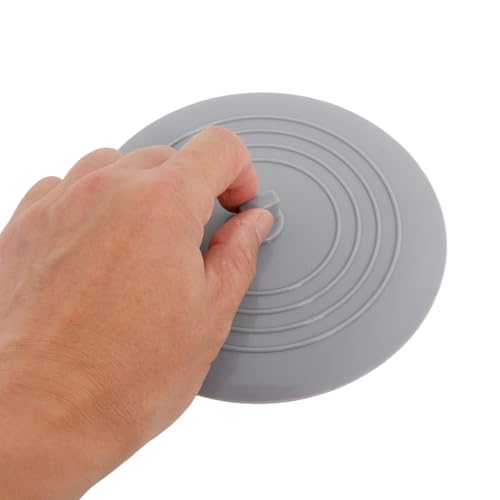 2 Pack 6×6 Inch Silicone Tub Stopper Shower Drain Cover Bathtub Drain Stopper Sewer Anti-Odor Mat Deodorizing Drain Plugs for Kitchen Bathroom Laundry