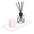 ROYALITA Acrylic Tray Bathroom Tray for Countertop, Guest Towel Holder Tray for Napkin Perfume Jewelry Makeup, Vanity Trays for Soap Dispenser, Aromatherapy, Cup & Candle, Clear - color: Clear