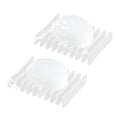 2 Pcs Self Draining Silicone Soap Holder - Waterfall Design Soap Dishes for Bathroom, Keeps Soap Bars Dry & Clean,White - color: White