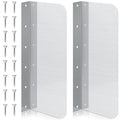 Therwen 2 Pcs Stainless Steel Side Splash Guard for Sink 15 x 6 Inch Wall Mount Guard with Screws Commercial Restaurant Hand Sink and Compartment Prep Sink Kitchen Sink Splash Protector Supply - size: 15 x 6 Inch