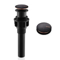 KENES Oil Rubbed Bronze Bathroom Vessel Pop Up Sink Drain Without Overflow, Vanity Sink Drain Stopper Assembly, Sink Drain Assembly Without Overflow Anti Clog Pop Up Drain - color: Oil-rubbed Bronze, size: Big Pop up Cap (Without Overflow)