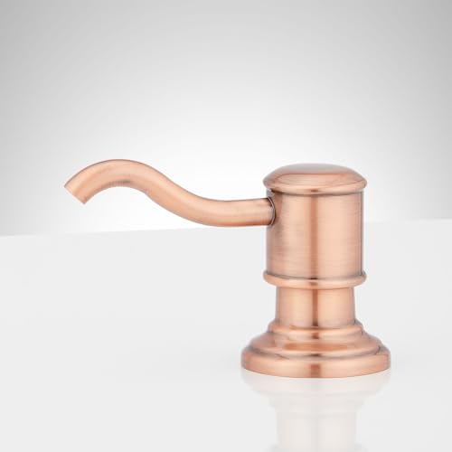 Signature Hardware 483669 Amberly Soap Dispenser - color: Aged Brass