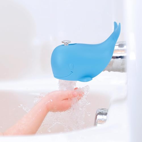 Nuby Bathtub Safety Spout Guard - Compatible with Most Standard Faucets - Bath Toys - Whale - style: Whale