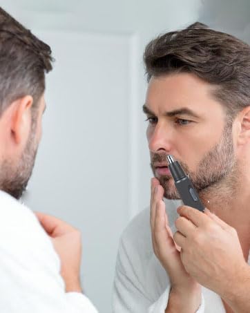 Nose Hair Trimmer for Men, Painless 3 in 1 Grooming Kit for Nose, Ear, Eyebrow & Body Hair, Rechargeable No Pull No Snag Trimming with 3 Waterproof Replacement Heads, Easy Cleansing - size: 3 in 1