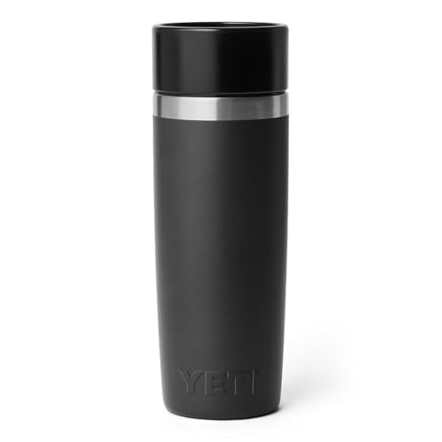 YETI Rambler 16 oz Travel Bottle, Stainless Steel, Vacuum Insulated with Leakproof Commuter Cap, Black - color: Black, size: 16 Ounces