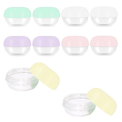 10 Pcs Travel Containers - Makeup Travel Containers(10ml) Convenient Jars for Creams, Leak-proof Accessories with Lid for Cosmetic Makeup Face Body Hand Cream - size: 10 Pcs 10ml