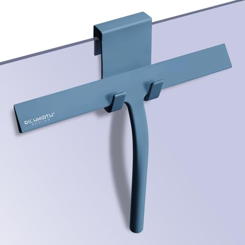 Large Shower Squeegee for Glass Doors, Richmirth 11 Inch Squiggy for Shower Glass Bathroom Squeegee Mop Wiper Cleaner Tool for Tile Wall, Car Glass, Window - Green - color: Green, size: 11 Inches