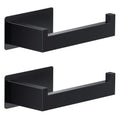 Auxmir Adhesive Toilet Paper Holder, No Drilling Toilet Roll Holder Wall Mount, Premium Thicken SUS304 Stainless Steel, Rustproof Toilet Tissue Holder for Bathroom Kitchen Washroom RV, Black(2 Pack) - color: Toilet Paper Holder-black (2 Pack)