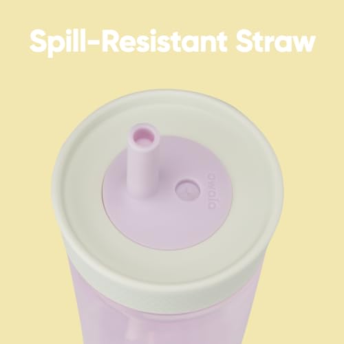 Owala Kids Insulation BPA-Free Plastic Tumbler with Spill Resistant Flexible Straw, Easy to Clean, Kids Water Bottle, Great for Travel, Dishwasher Safe, 15 Oz, Mint and Pink, (Unicorn) - color: Mint and Pink (Unicorn), size: 15 Ounces