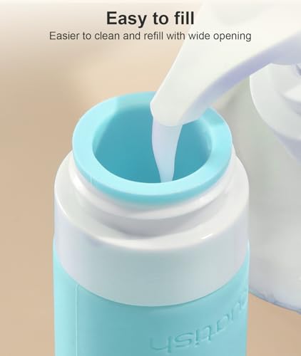 Quatish Travel Bottle for Toiletries 6 Pack, Original Patented Leakproof 3oz Tsa Approved Travel Size Container, BPA Free Silicone Shampoo and Conditioner Bottle, Cruise Camping Essentials, Periwinkle - color: Periwinkle
